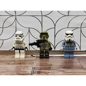 Lego Star Wars Clone Trooper Minifigure Lot - 3 Rare Figures - Bark Clone